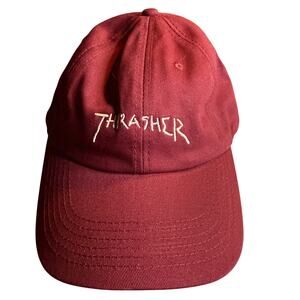 Thrasher New Religion Old Timer Hat, Maroon, Adjustable Skateboard Logo NWT